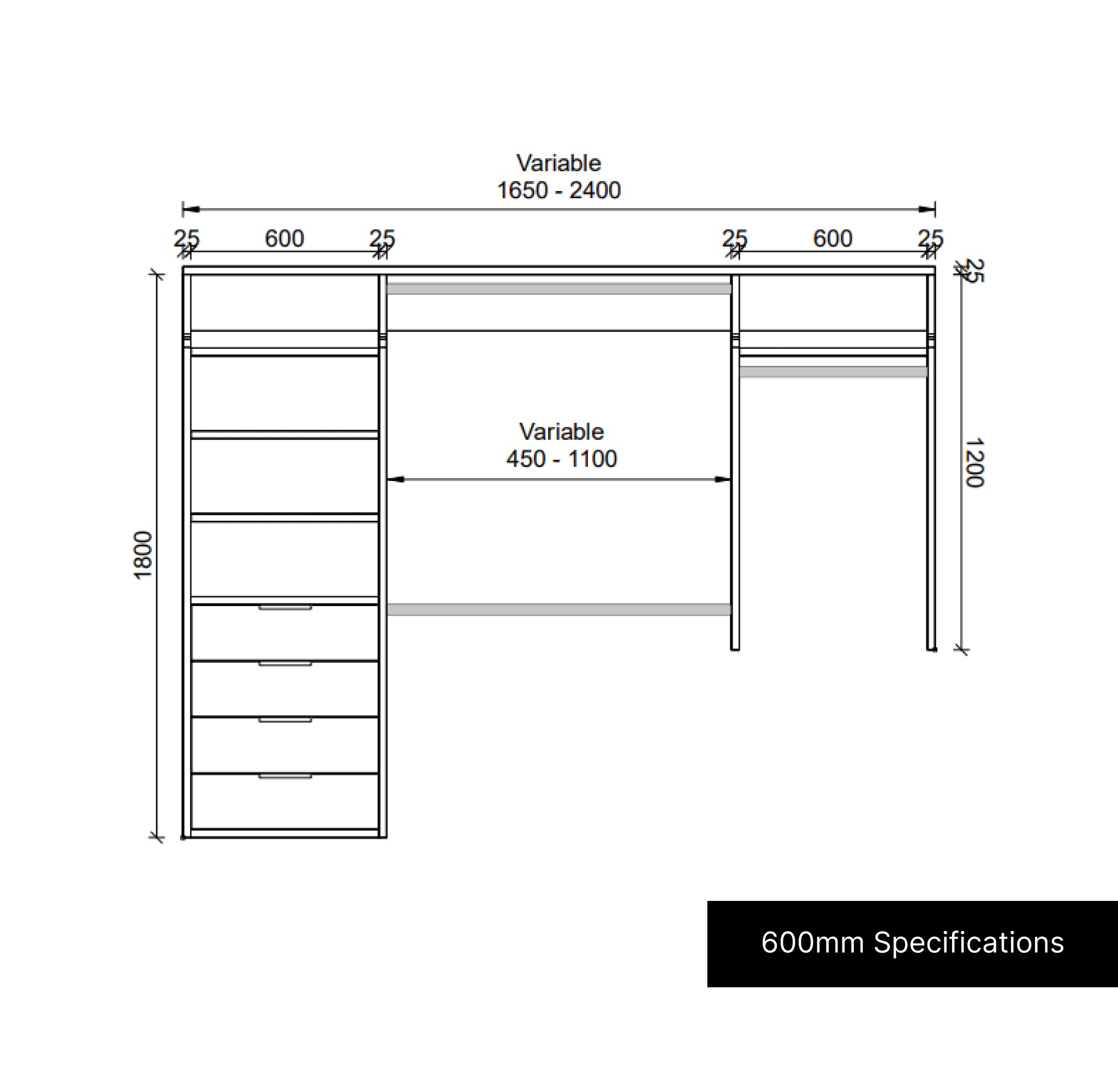 Divide - Drawer Wardrobe