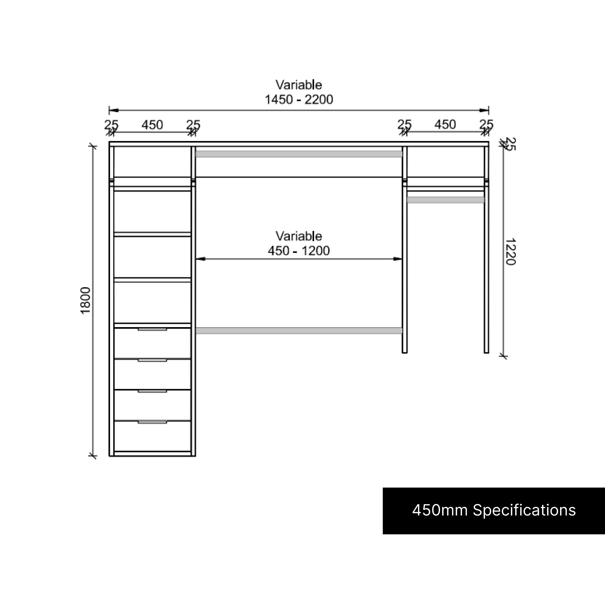 Divide - Drawer Wardrobe